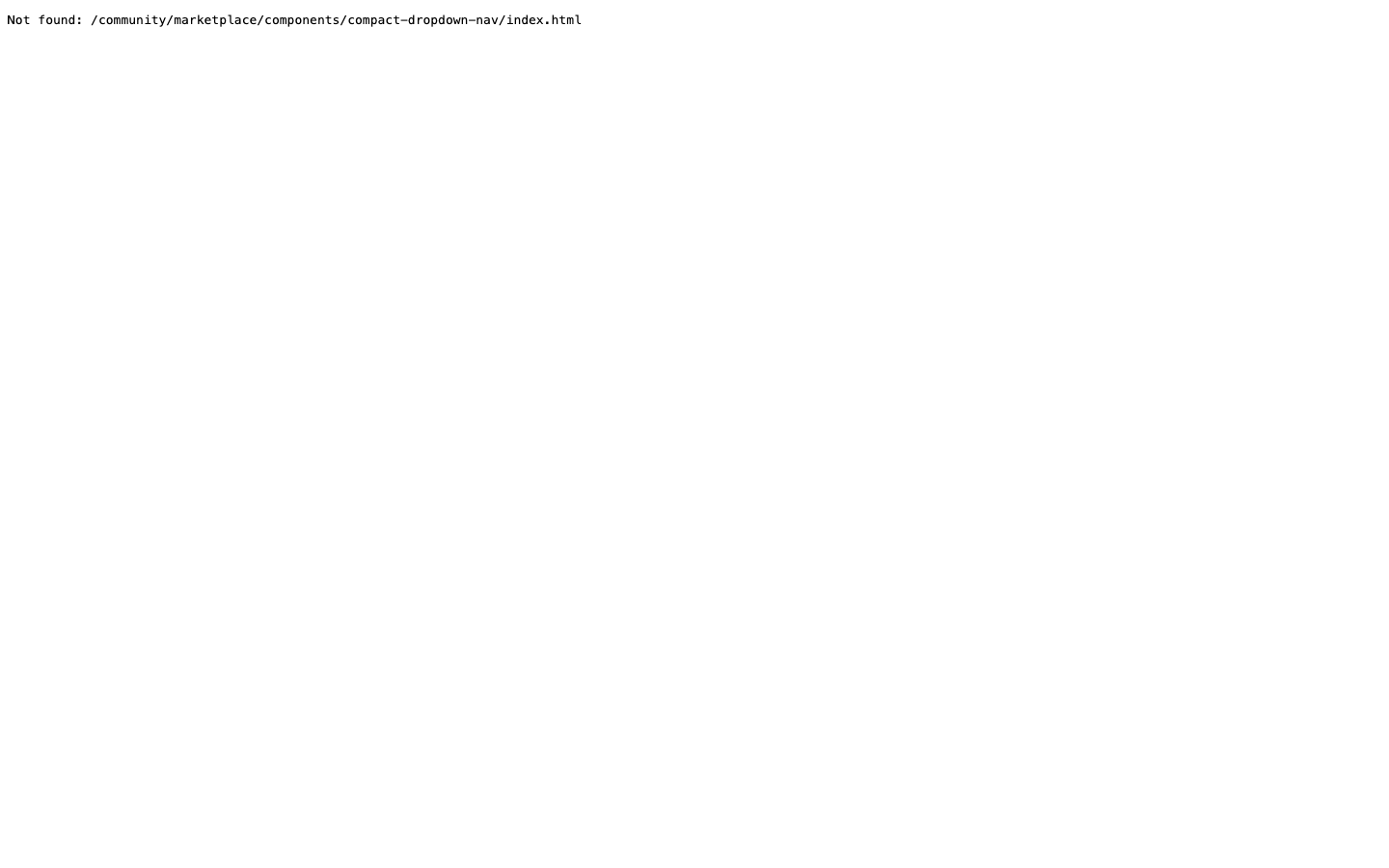 Yanked clone of Compact Dropdown Nav