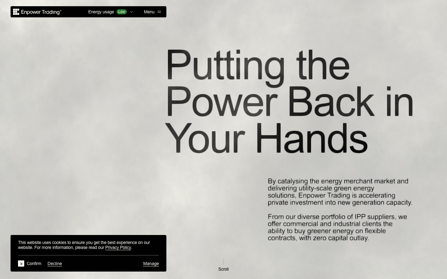 Original screenshot of enpowertrading.co.za