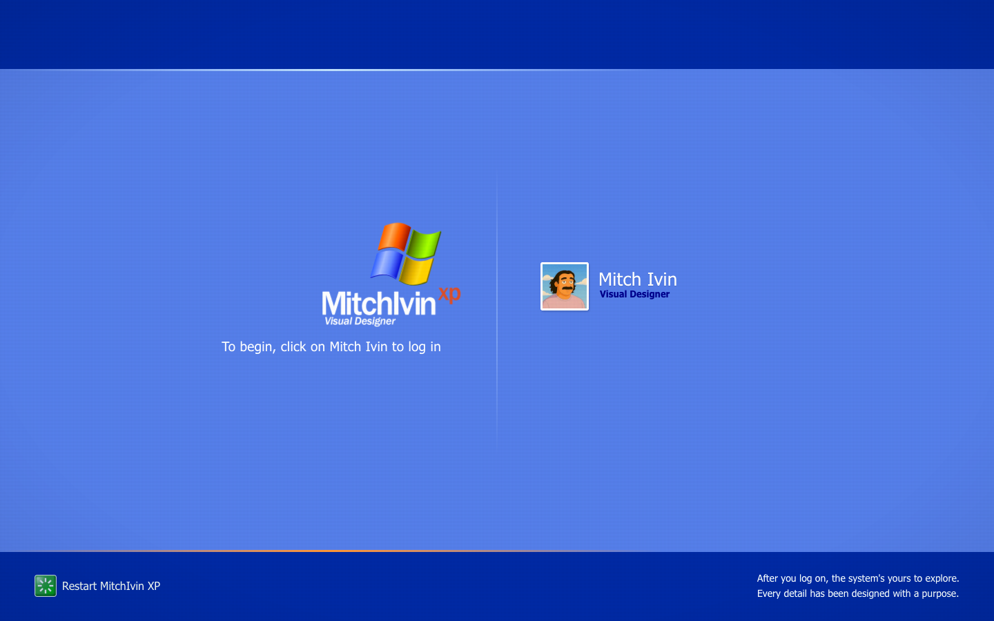 Original screenshot of mitchivin.com