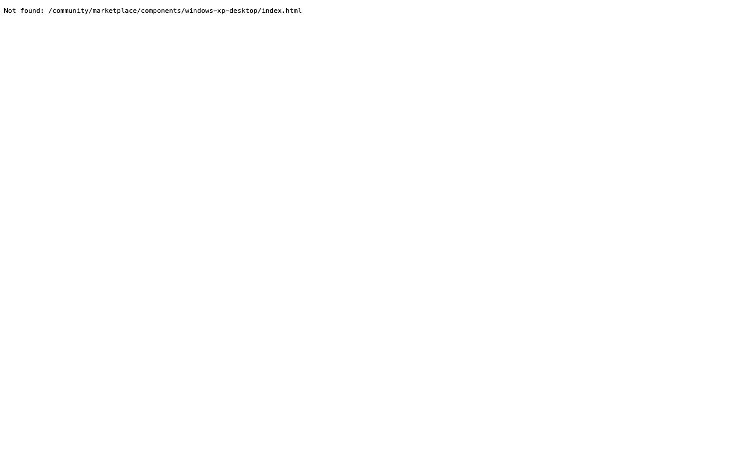 Yanked clone of Windows Xp Desktop