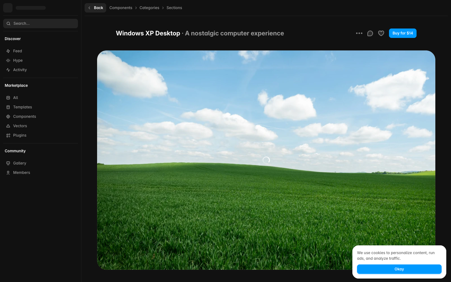 Original screenshot of Windows Xp Desktop